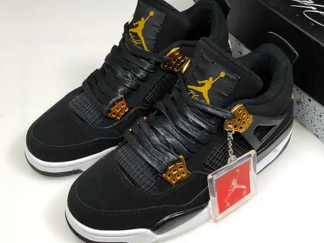 Jordan Royalty 308497-032 Metallic Black Gold-White 4 Air 0703